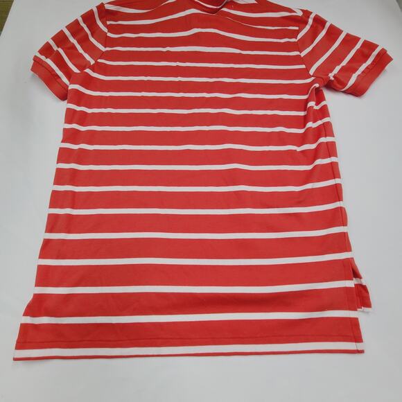 Polo by Ralph Lauren Polo Classic Preppy Sleeve Red White Stripes Cotton Mens L - Picture 7 of 14